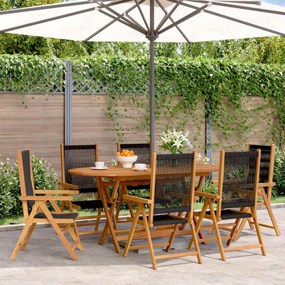 vidaXL Reclining Folding Chairs Solid Wood Acacia