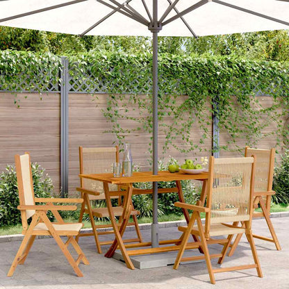 vidaXL Reclining Folding Chairs Solid Wood Acacia
