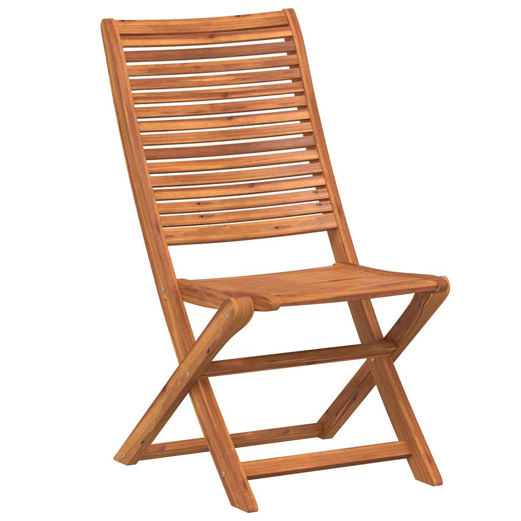 vidaXL Folding Chairs 8 pcs 51x66x95 cm Solid Wood Acacia 3