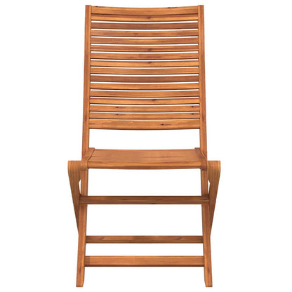 vidaXL Folding Chairs 8 pcs 51x66x95 cm Solid Wood Acacia 4