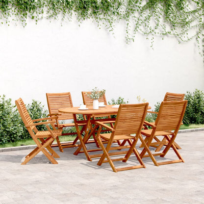 vidaXL Folding Chairs Solid Wood Acacia