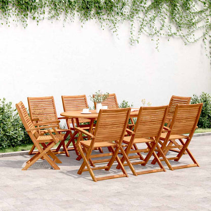 vidaXL Folding Chairs 8 pcs 57x66x95 cm Solid Wood Acacia 1
