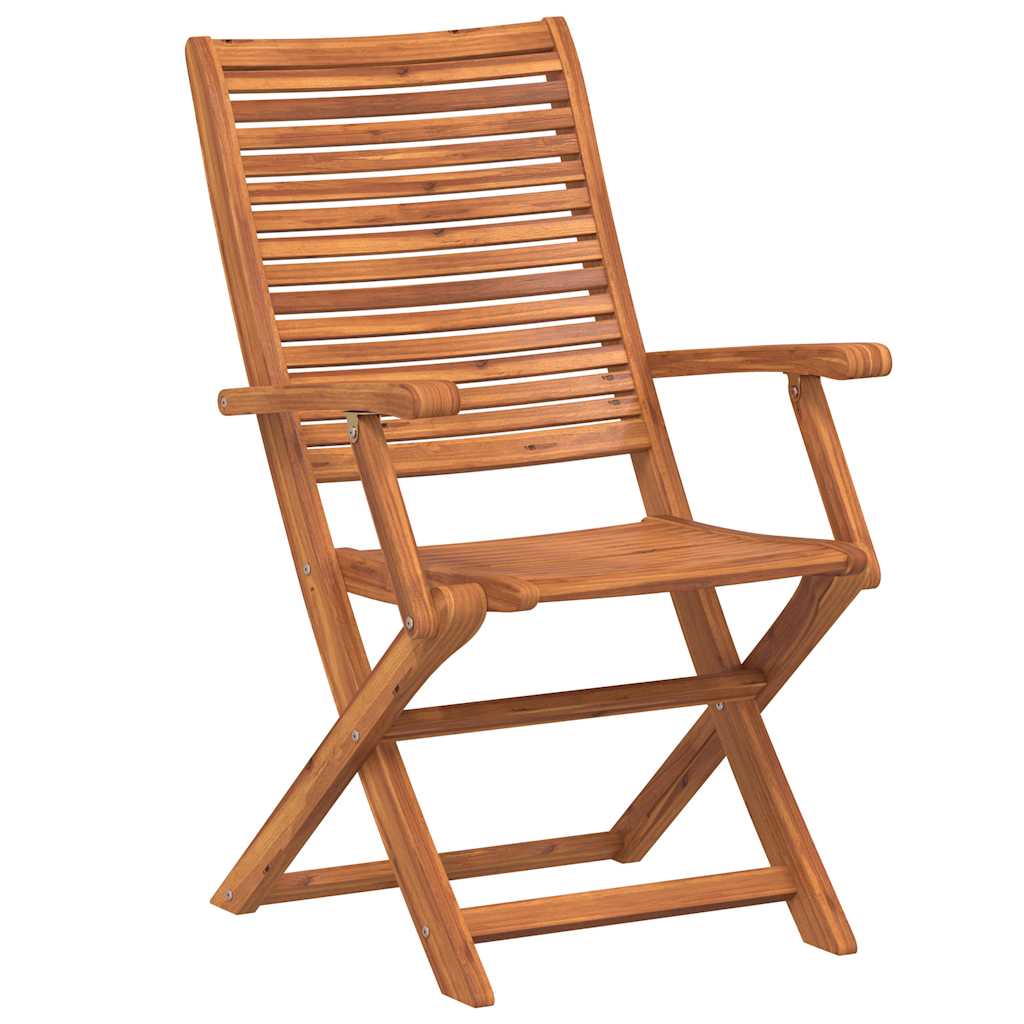 vidaXL Folding Chairs 8 pcs 57x66x95 cm Solid Wood Acacia 5