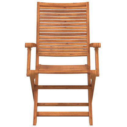 vidaXL Folding Chairs 8 pcs 57x66x95 cm Solid Wood Acacia 6