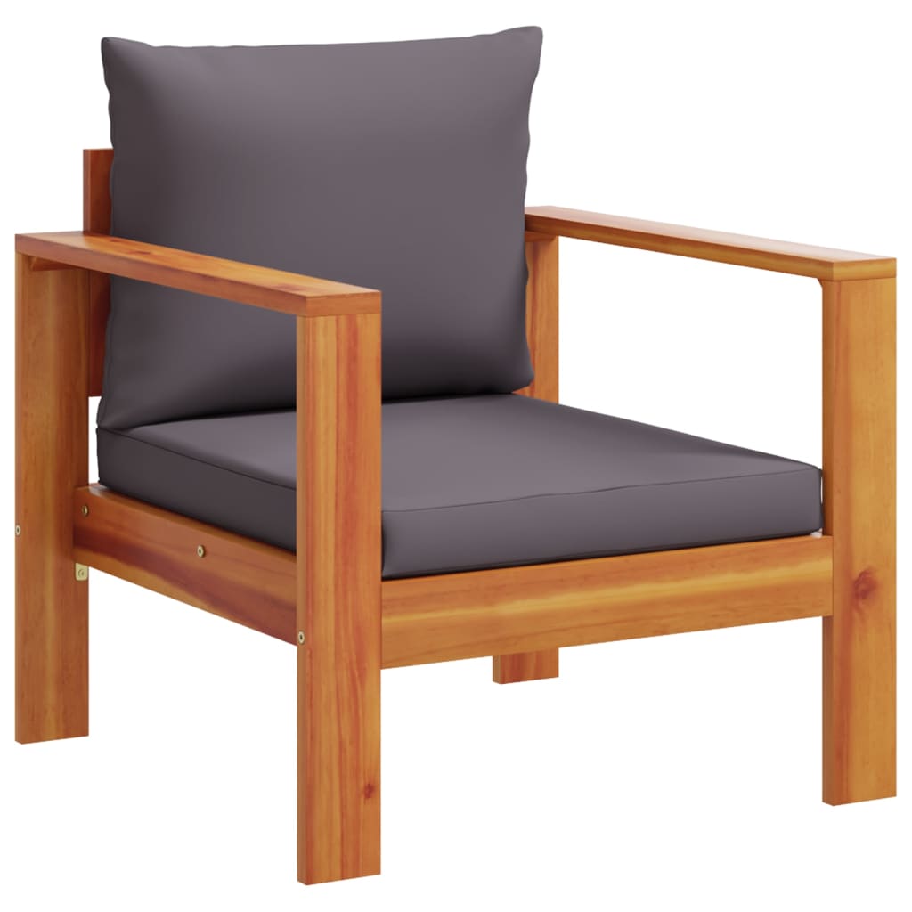 vidaXL 5 Piece Garden Sofa Set with Cushions Solid Wood Acacia 4