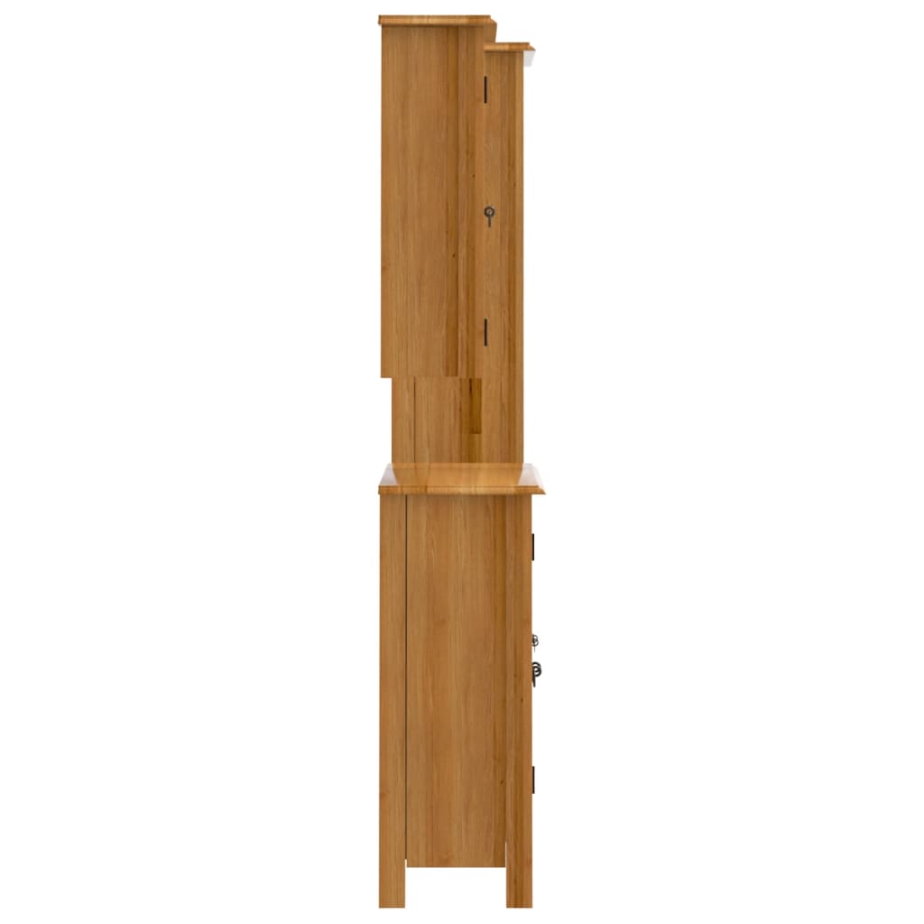 vidaXL 3 Piece Bathroom Furniture Set Solid Wood Pine 6