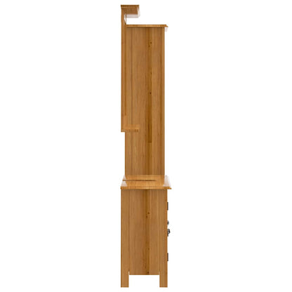 vidaXL 3 Piece Bathroom Furniture Set Solid Wood Pine 6