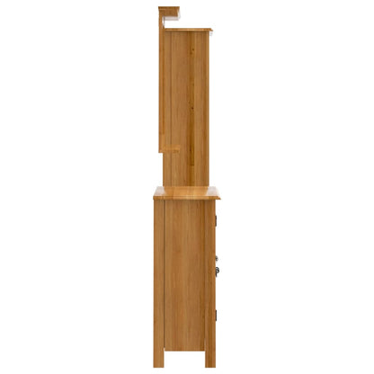 vidaXL 4 Piece Bathroom Furniture Set Solid Wood Pine 6