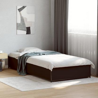 Bed Frame without Mattress Height 29 cm Length 190 cm Black 90 cm