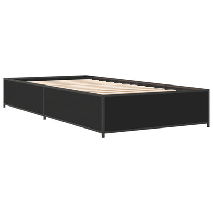 Bed Frame without Mattress Height 29 cm Length 190 cm Black 75 cm
