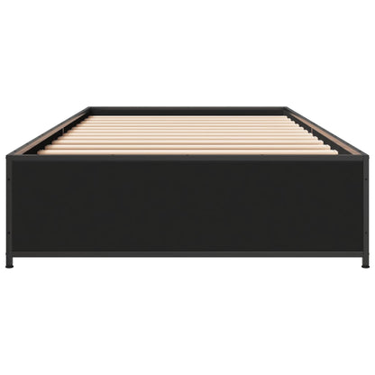 Bed Frame without Mattress Height 29 cm Length 190 cm Black 75 cm