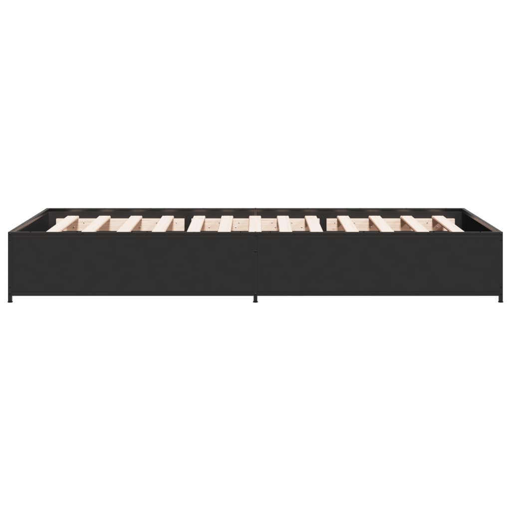 Bed Frame without Mattress Height 29 cm Length 190 cm Black 75 cm