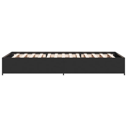Bed Frame without Mattress Height 29 cm Length 190 cm Black 75 cm