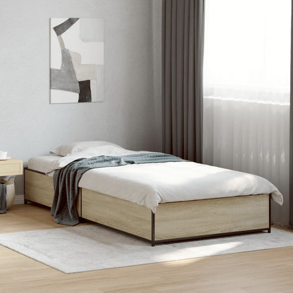 Bed Frame without Mattress Height 29 cm Length 190 cm Sonoma oak 75 cm
