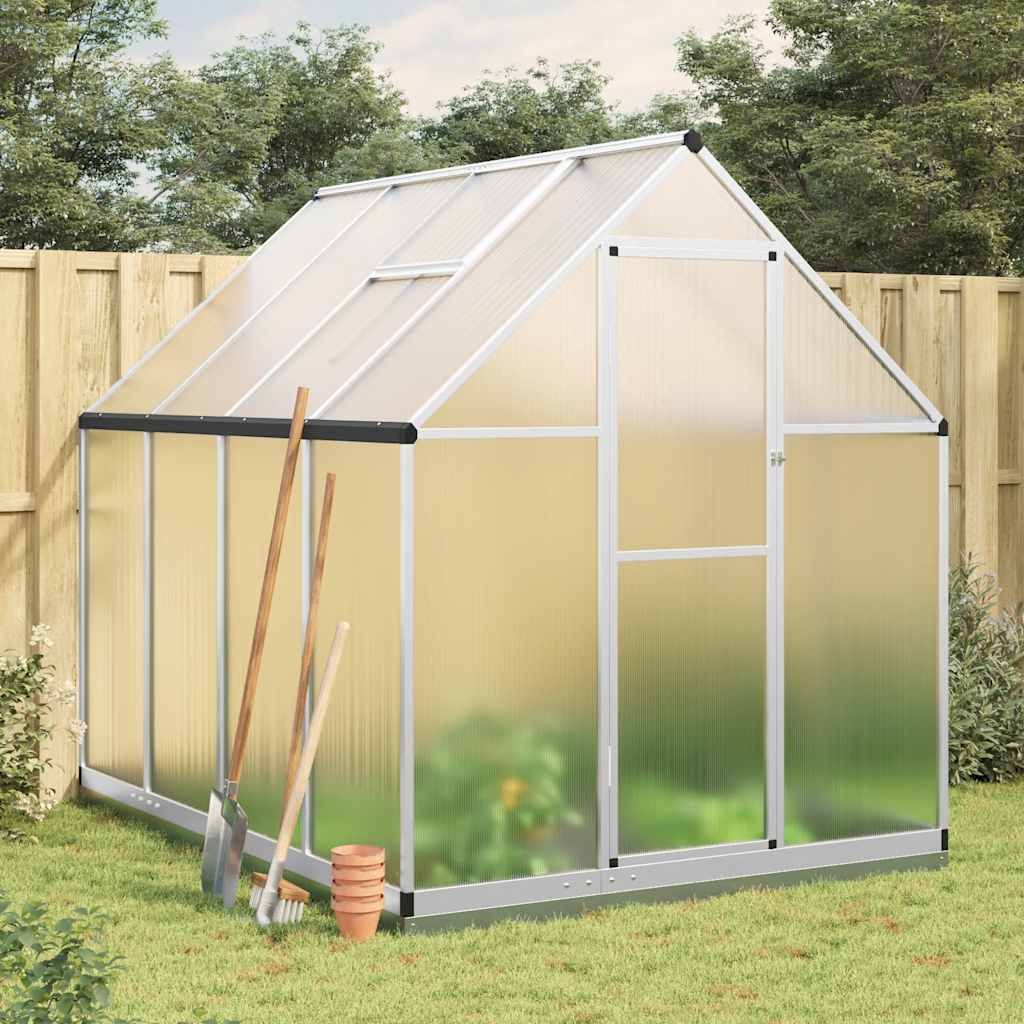 vidaXL Greenhouse with Base Frame Aluminium