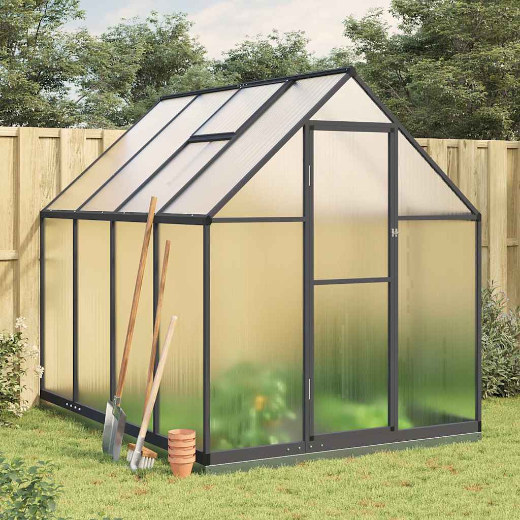 vidaXL Greenhouse with Base Frame Aluminium