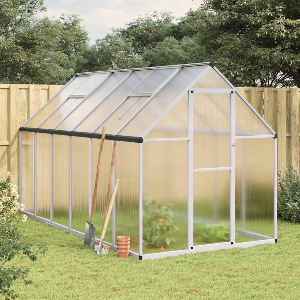 vidaXL Greenhouse with Base Frame Aluminium