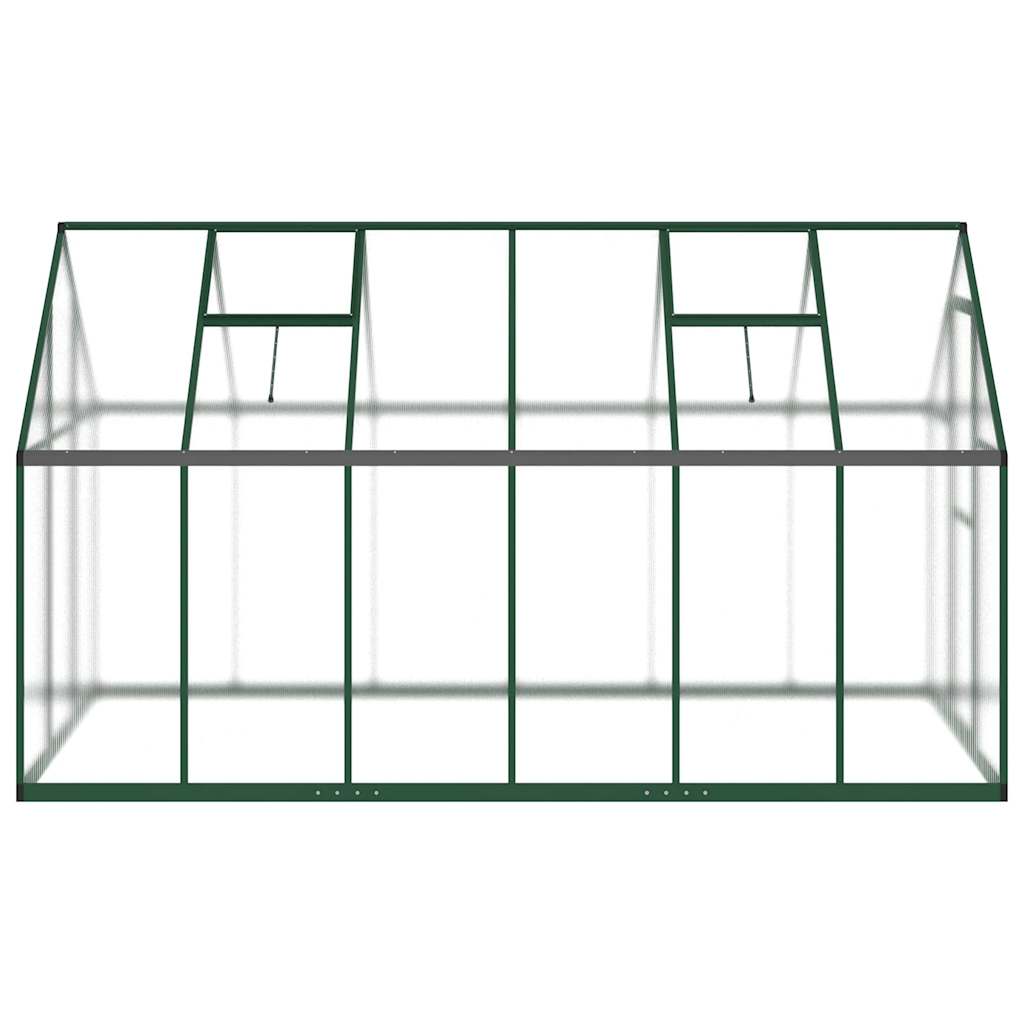vidaXL Greenhouse with Base Frame Green 334x169x195 cm Aluminium 5