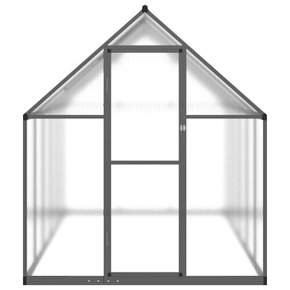 Greenhouse with Base Frame Aluminium Anthracite 334 cm 195 cm