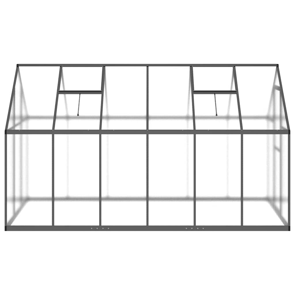 vidaXL Greenhouse with Base Frame Anthracite 334x169x195 cm Aluminium 5