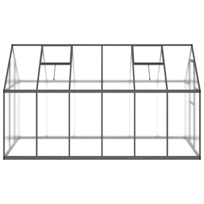 vidaXL Greenhouse with Base Frame Anthracite 334x169x195 cm Aluminium 5