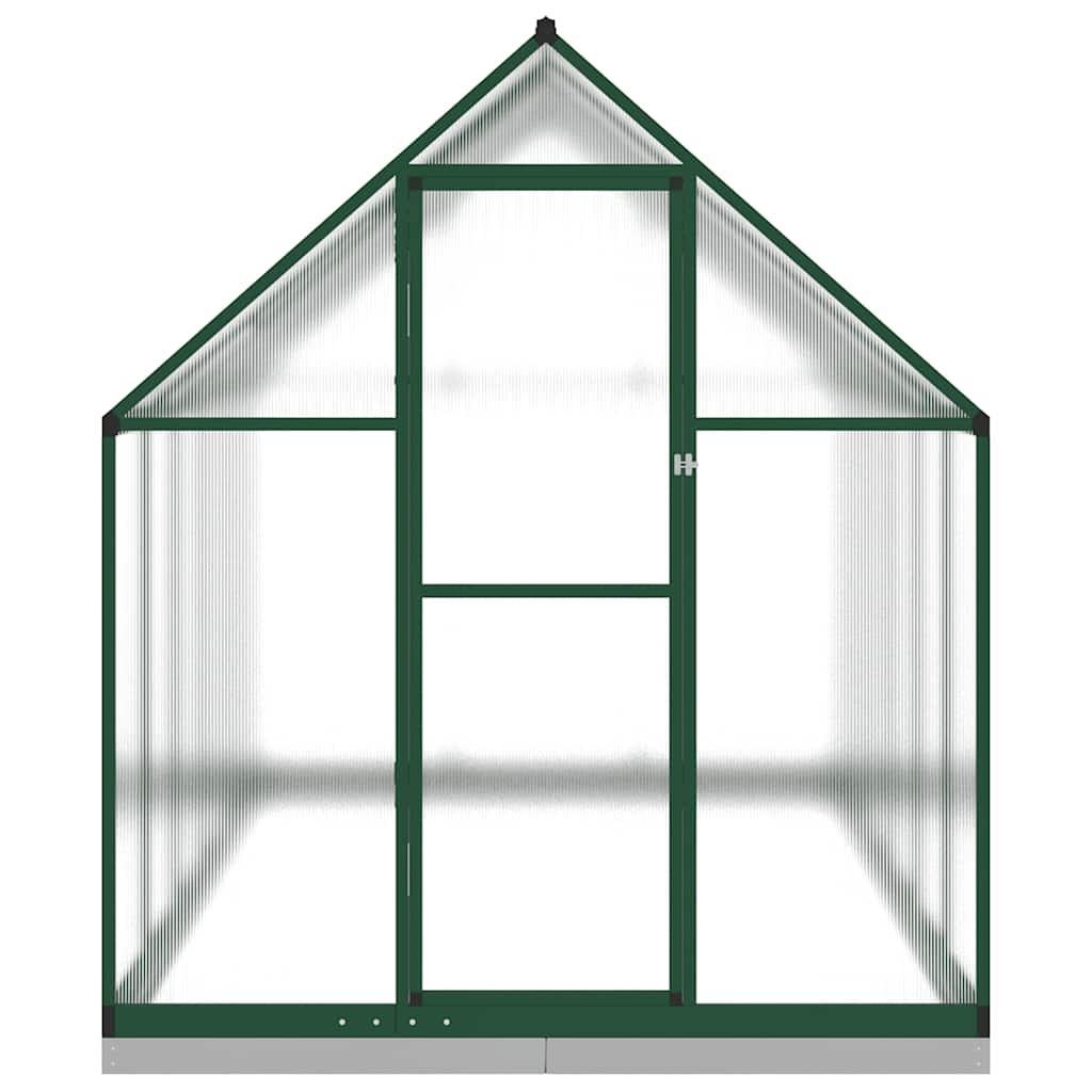 vidaXL Greenhouse with Base Frame Green 334x169x202 cm Aluminium 3