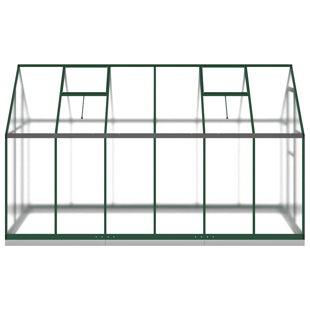 vidaXL Greenhouse with Base Frame Green 334x169x202 cm Aluminium 5