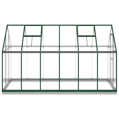 vidaXL Greenhouse with Base Frame Green 334x169x202 cm Aluminium 5