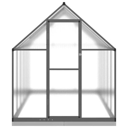 Greenhouse with Base Frame Aluminium Anthracite 334 cm 202 cm