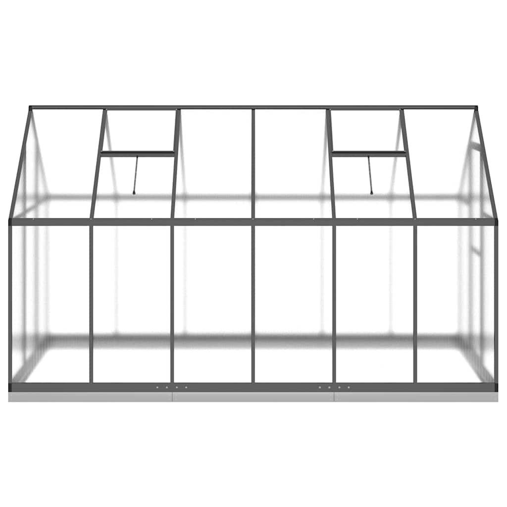 vidaXL Greenhouse with Base Frame Anthracite 334x169x202 cm Aluminium 4