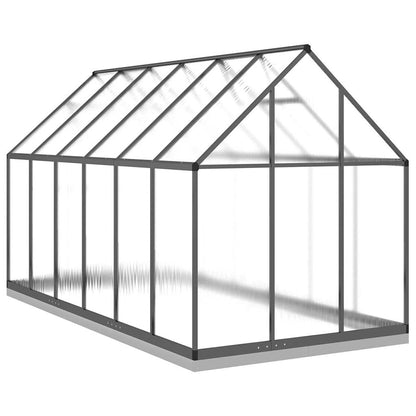 vidaXL Greenhouse with Base Frame Anthracite 334x169x202 cm Aluminium 5