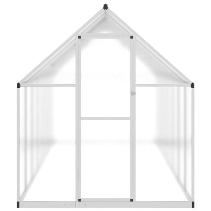 vidaXL Greenhouse with Base Frame Silver 445x169x195 cm Aluminium 3