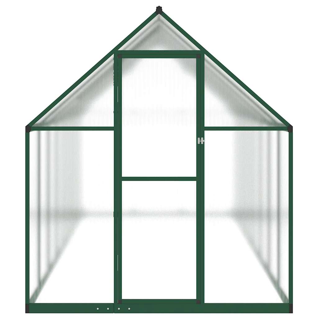 vidaXL Greenhouse with Base Frame Green 445x169x195 cm Aluminium 3