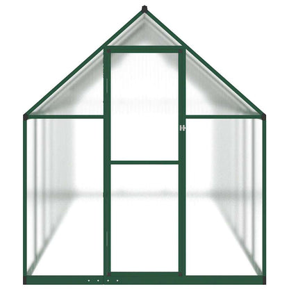 vidaXL Greenhouse with Base Frame Green 445x169x195 cm Aluminium 3