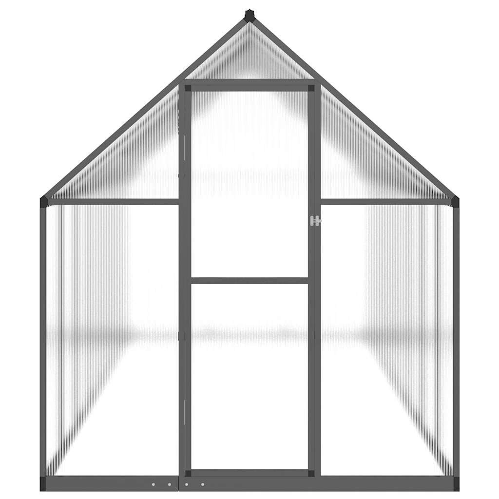vidaXL Greenhouse with Base Frame Anthracite 445x169x195 cm Aluminium 3