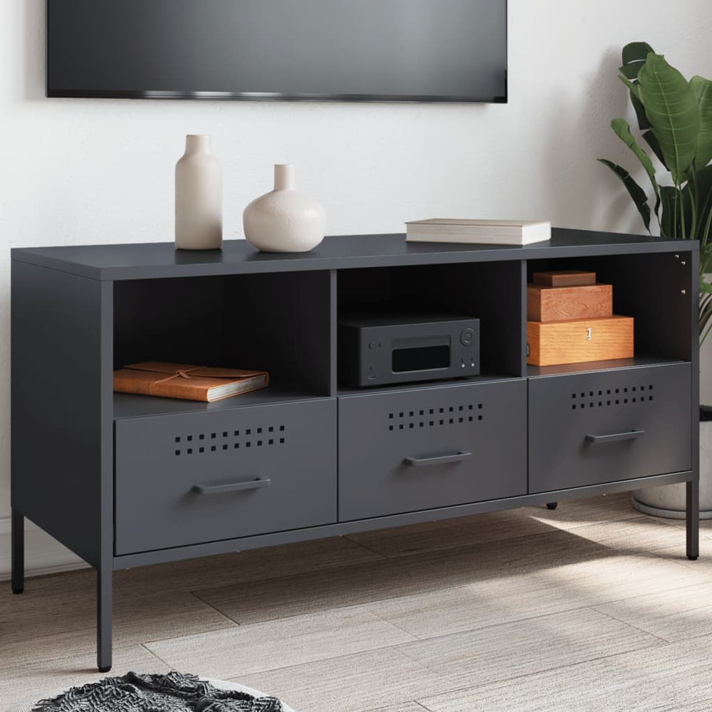 vidaXL TV Cabinet 100.5x39x50.5 cm Steel