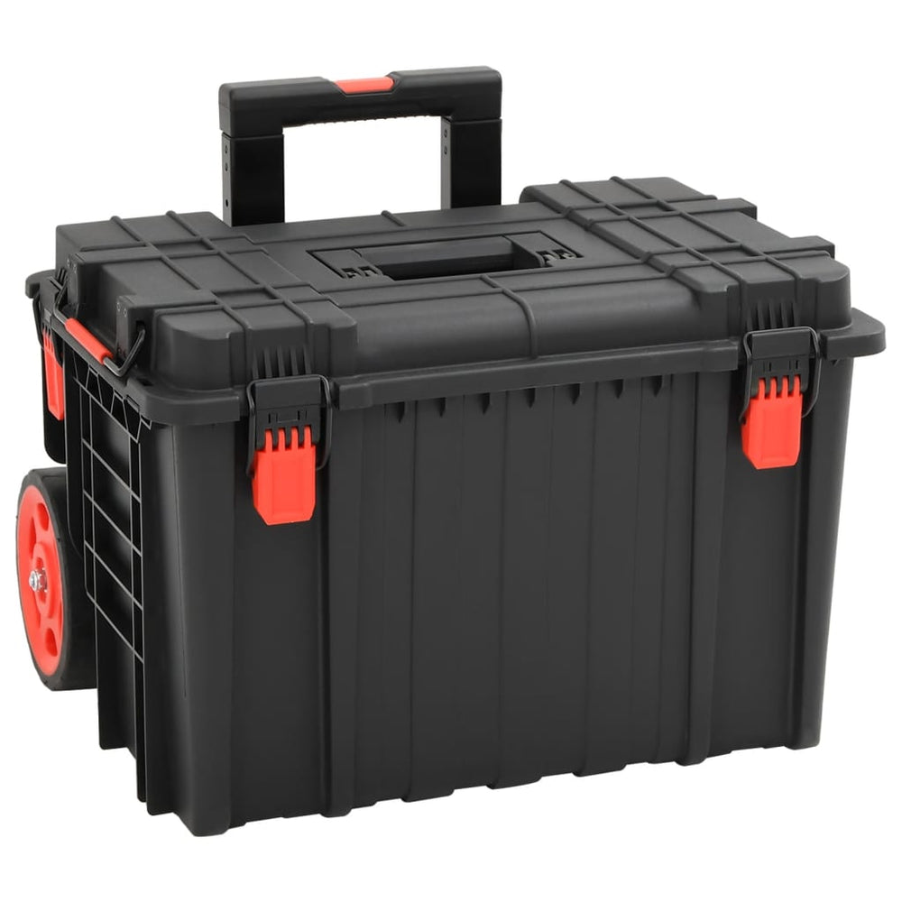 vidaXL Portable Flight Case Black 56.5x34x16 cm PP