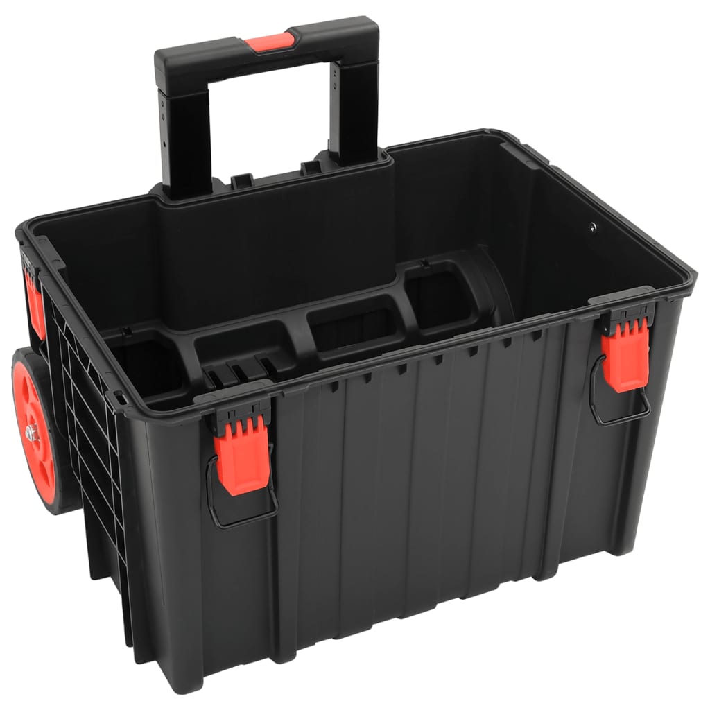 Portable Flight Case Black 56,5x34x16 cm PP 56.5 cm 48 cm 45.5 cm