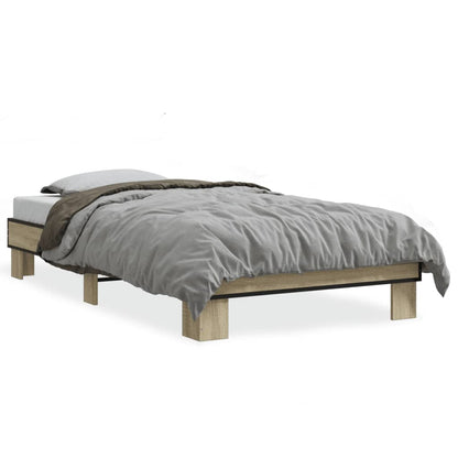 Bed Frame without Mattress Length 190 cm Sonoma Oak 75 cm