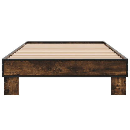 Bed Frame without Mattress Length 190 cm Smoked Oak 75 cm