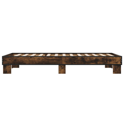 Bed Frame without Mattress Length 190 cm Smoked Oak 75 cm