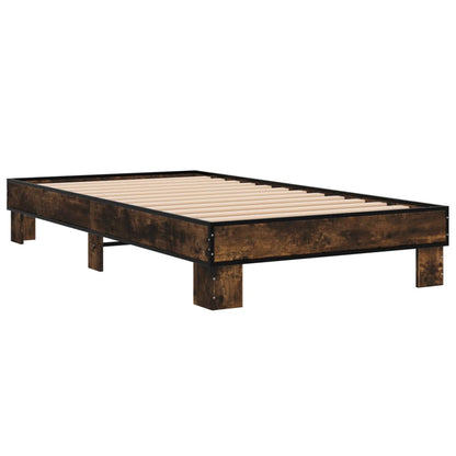 Bed Frame without Mattress Length 190 cm Smoked Oak 75 cm