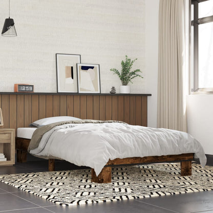 Bed Frame without Mattress Length 190 cm Smoked Oak 75 cm