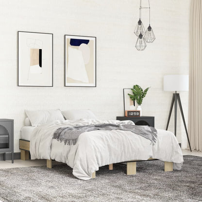 Bed Frame without Mattress Length 190 cm Sonoma Oak 120 cm
