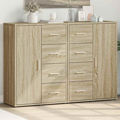 Sideboards 2 pcs 60x31x84 cm Engineered Wood Sonoma oak