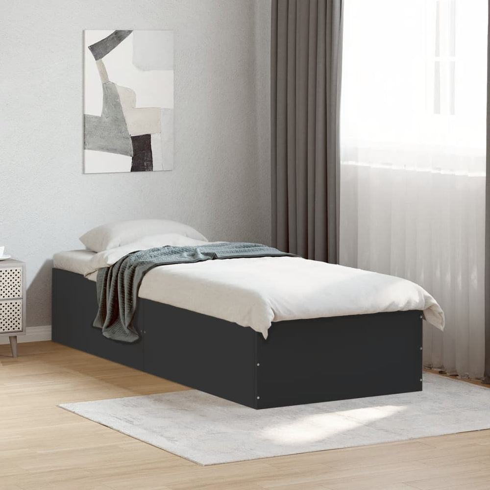 vidaXL Bed Frame without Mattress Length 190 cm Height 35 cm