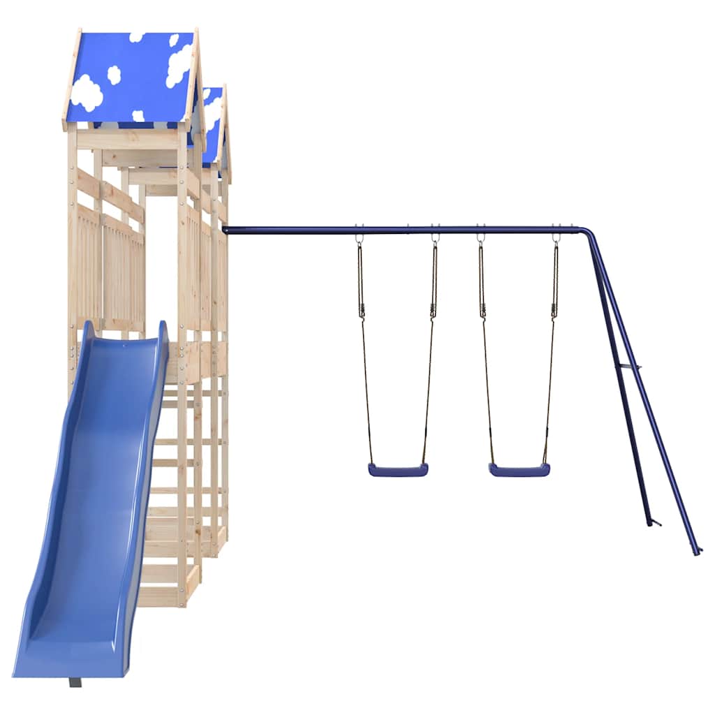 vidaXL Outdoor Playset Solid Wood Pine 3