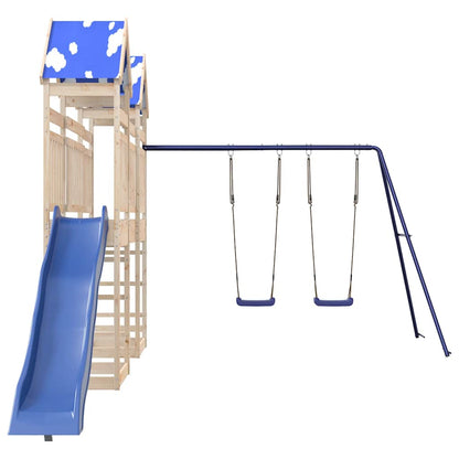 vidaXL Outdoor Playset Solid Wood Pine 3