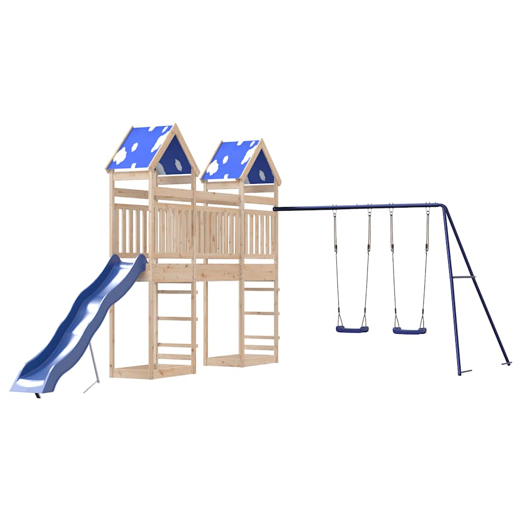 vidaXL Outdoor Playset Solid Wood Pine 4