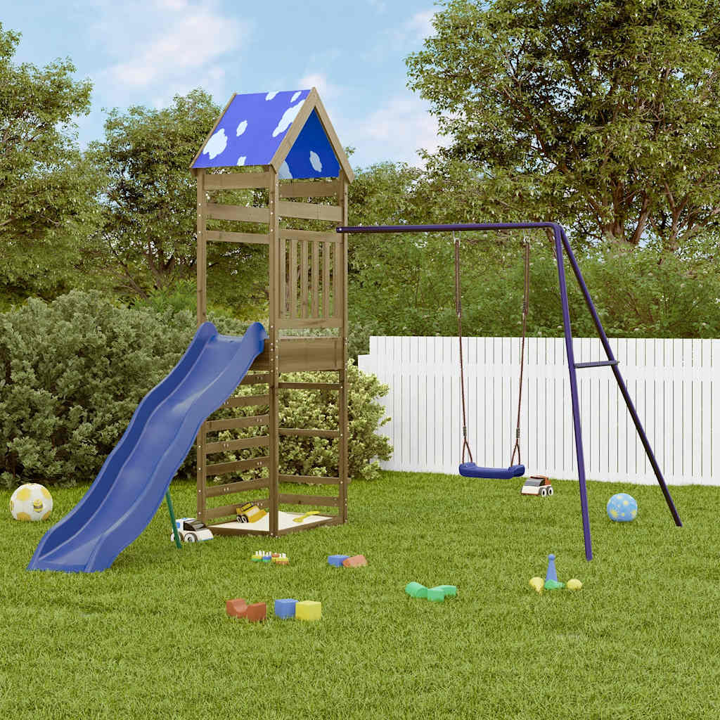 vidaXL Outdoor Playset Impregnated Wood Pine 1